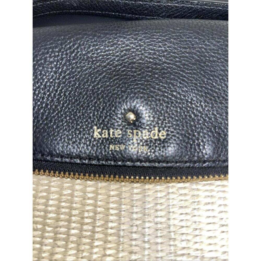 Kate Spade Crossbody Black With Silver Tone Hardware EUC - Picture 2 of 12